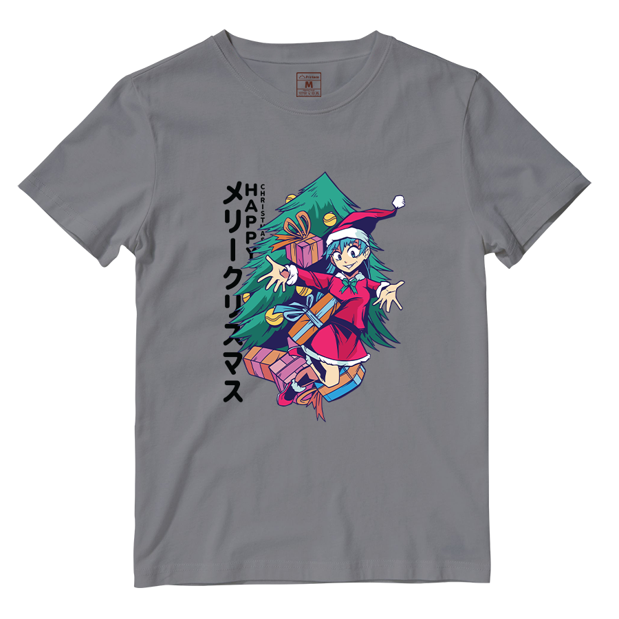 Cotton Shirt: Anime Girl Santa