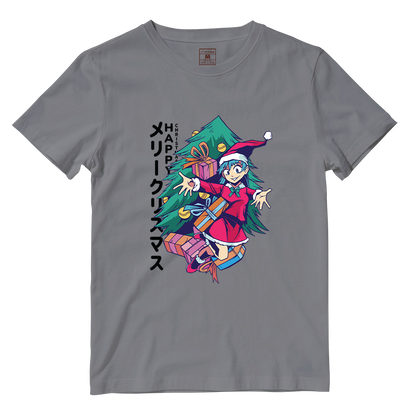 Cotton Shirt: Anime Girl Santa