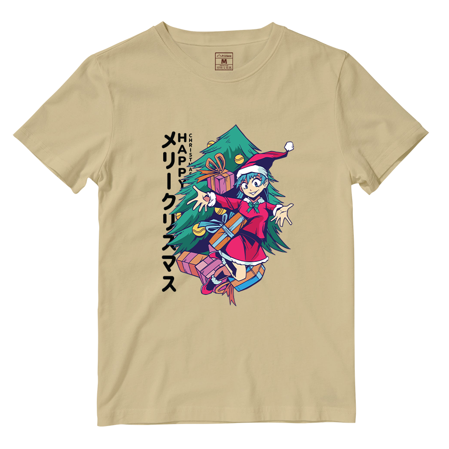 Cotton Shirt: Anime Girl Santa