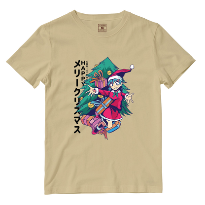 Cotton Shirt: Anime Girl Santa