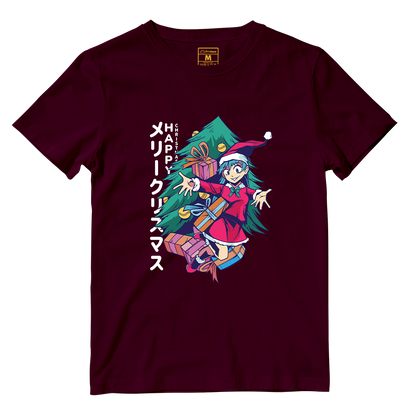 Cotton Shirt: Anime Girl Santa