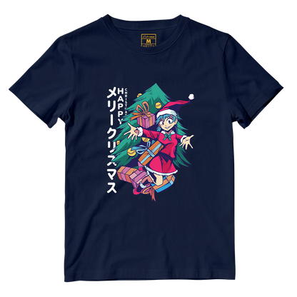 Cotton Shirt: Anime Girl Santa