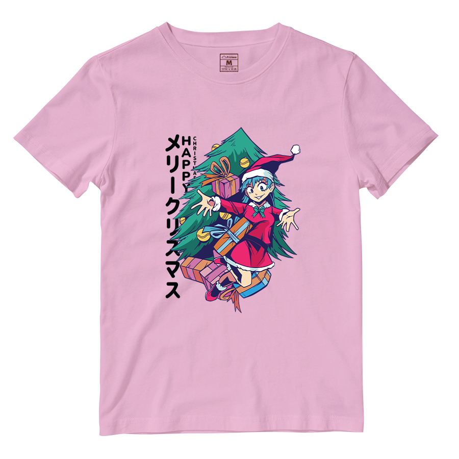Cotton Shirt: Anime Girl Santa