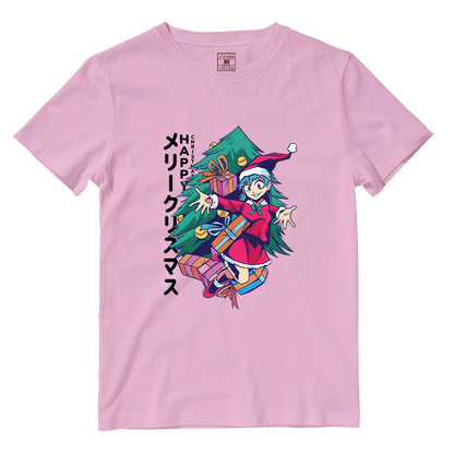 Cotton Shirt: Anime Girl Santa