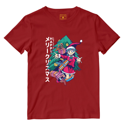 Cotton Shirt: Anime Girl Santa