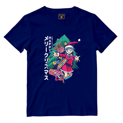 Cotton Shirt: Anime Girl Santa