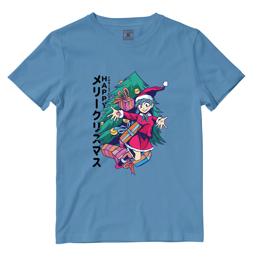 Cotton Shirt: Anime Girl Santa