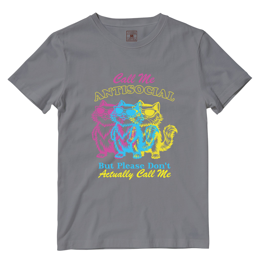 Cotton Shirt: Antisocial Cat