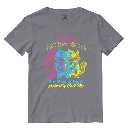 Cotton Shirt: Antisocial Cat