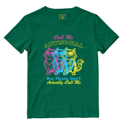 Cotton Shirt: Antisocial Cat