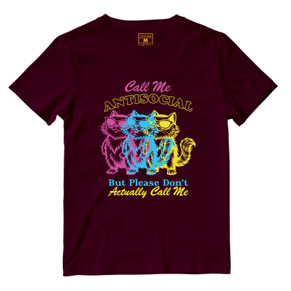 Cotton Shirt: Antisocial Cat