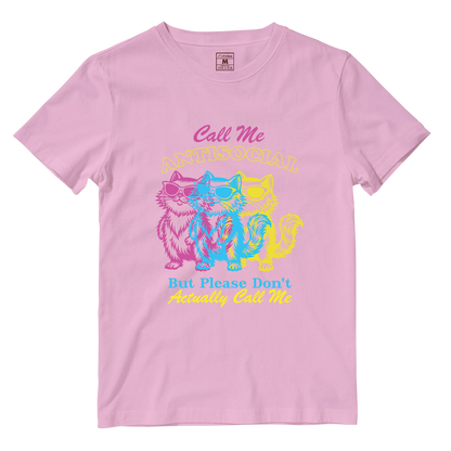 Cotton Shirt: Antisocial Cat