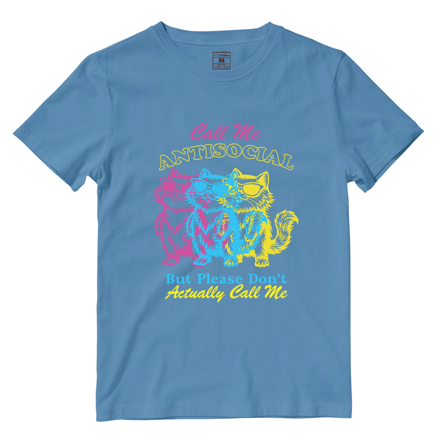 Cotton Shirt: Antisocial Cat