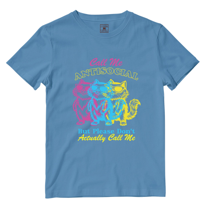 Cotton Shirt: Antisocial Cat