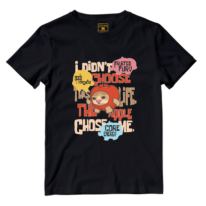 Cotton Shirt: Apple Cat