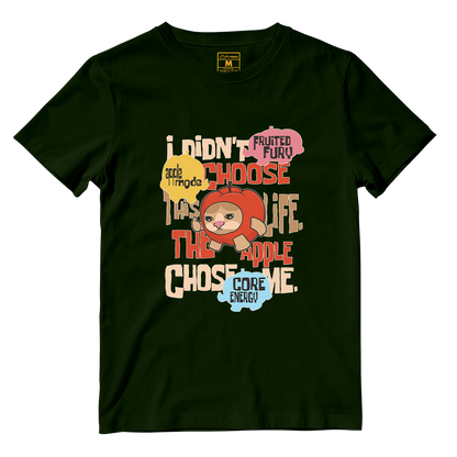 Cotton Shirt: Apple Cat