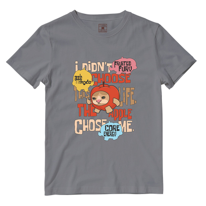 Cotton Shirt: Apple Cat