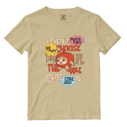 Cotton Shirt: Apple Cat