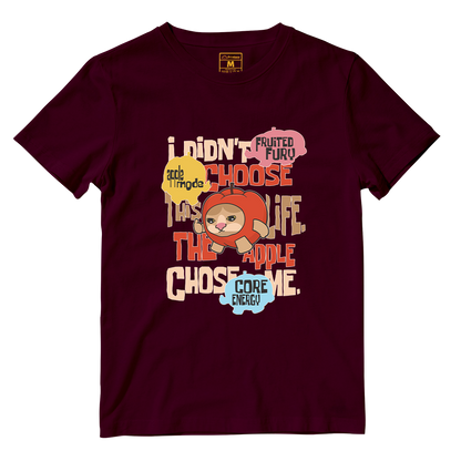 Cotton Shirt: Apple Cat