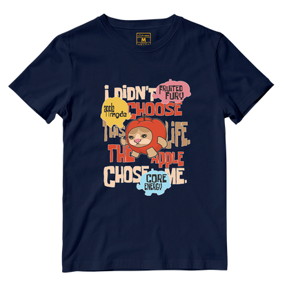 Cotton Shirt: Apple Cat