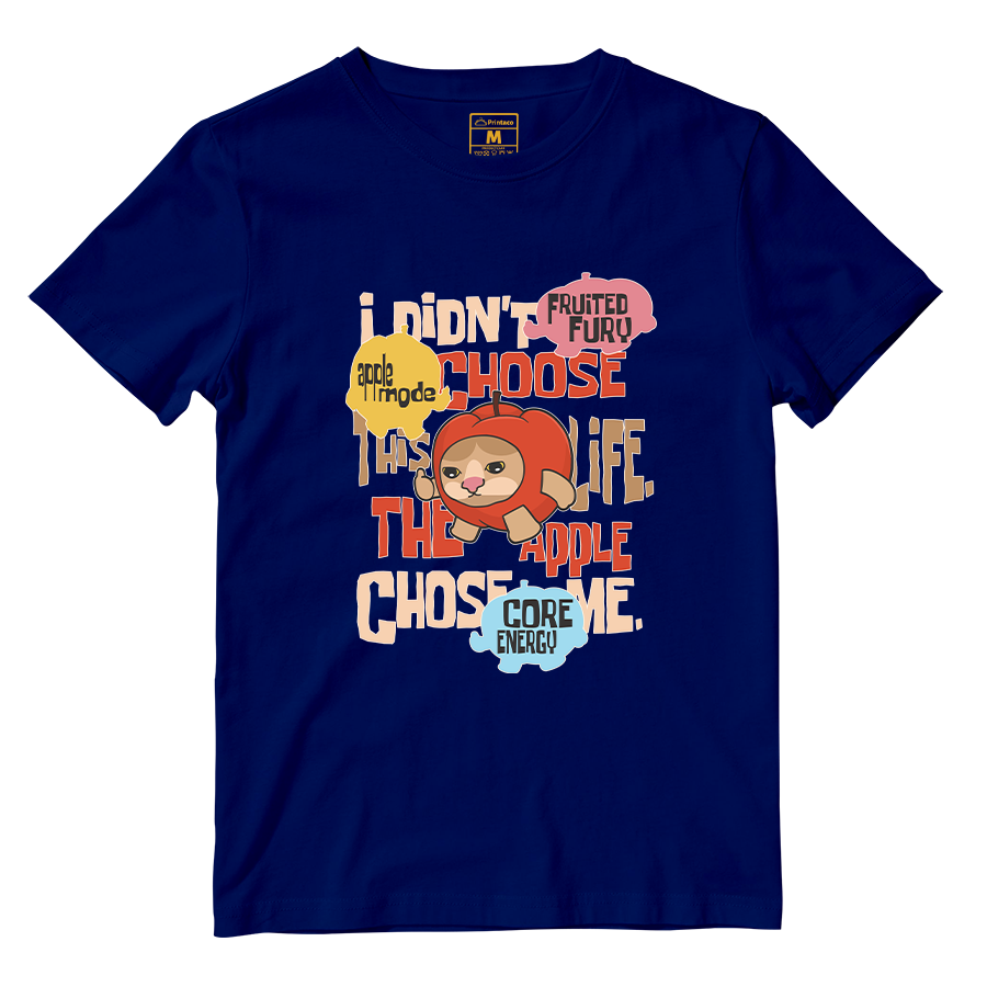 Cotton Shirt: Apple Cat