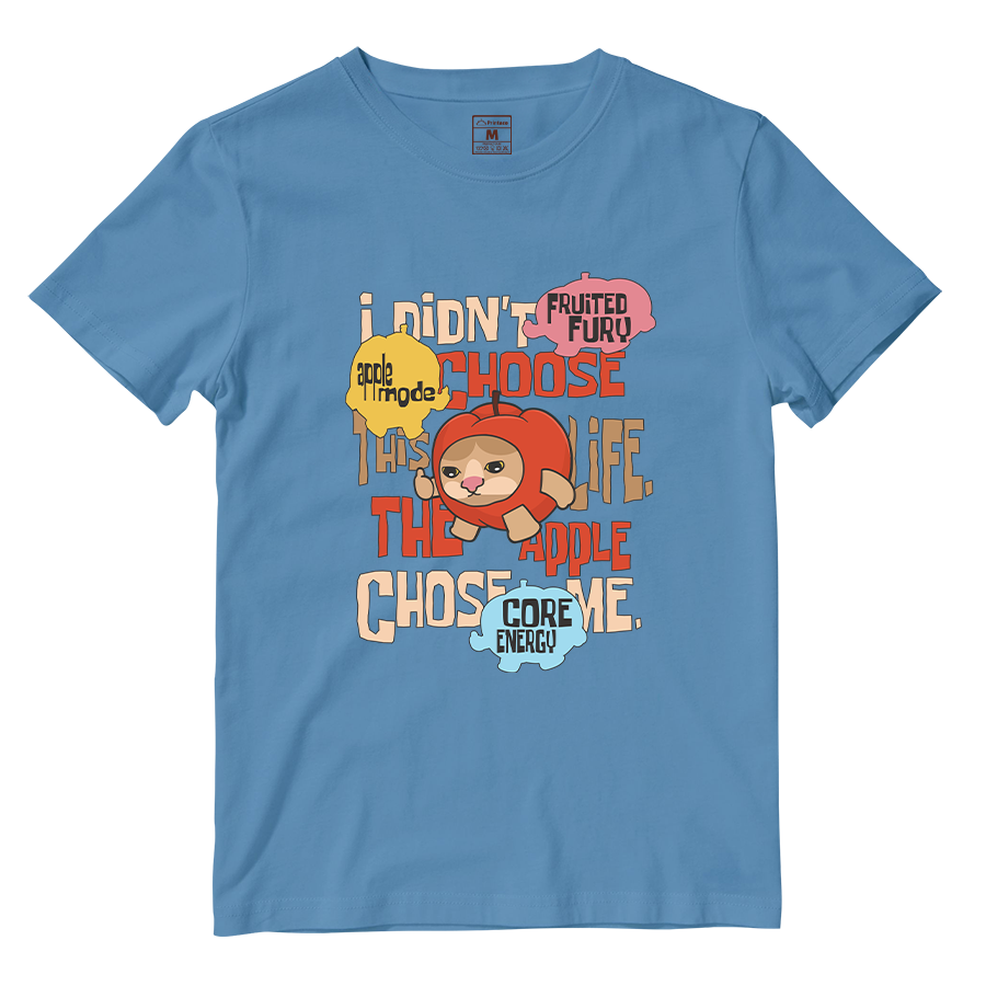 Cotton Shirt: Apple Cat