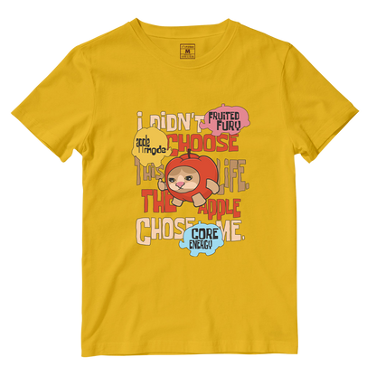 Cotton Shirt: Apple Cat