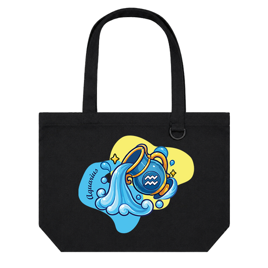 Landscape Tote Bag: Aquarius Cartoon