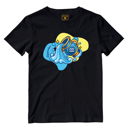 Cotton Shirt: Aquarius Cartoon