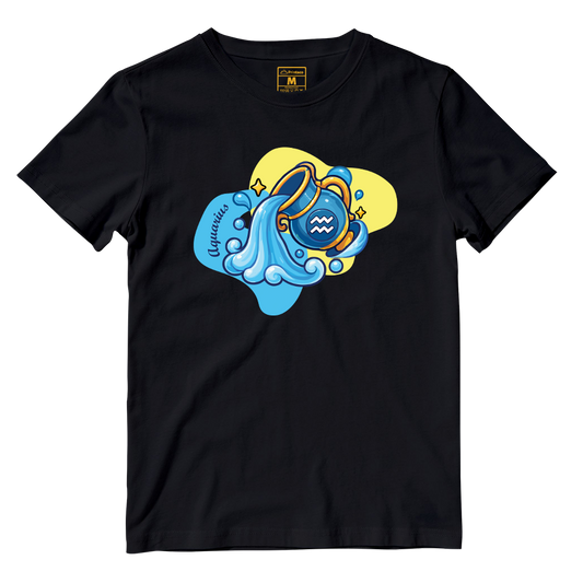 Cotton Shirt: Aquarius Cartoon