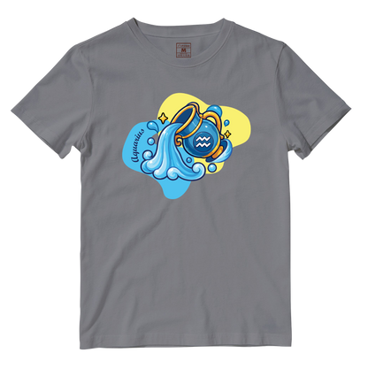 Cotton Shirt: Aquarius Cartoon