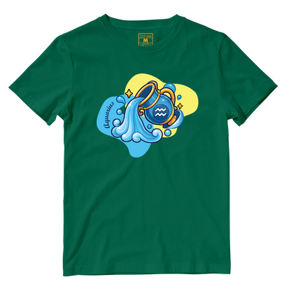 Cotton Shirt: Aquarius Cartoon