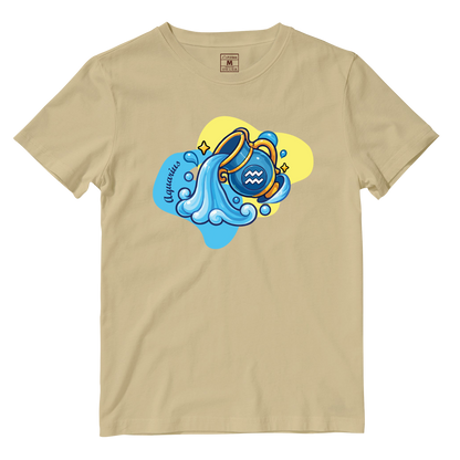 Cotton Shirt: Aquarius Cartoon