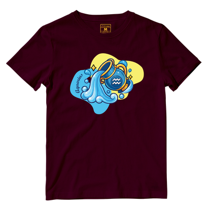 Cotton Shirt: Aquarius Cartoon