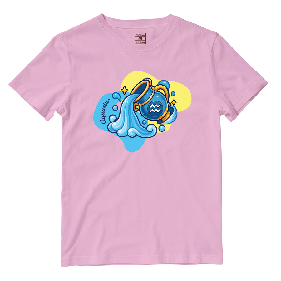 Cotton Shirt: Aquarius Cartoon