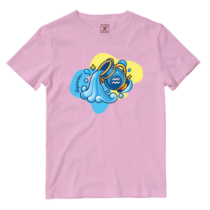 Cotton Shirt: Aquarius Cartoon