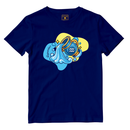 Cotton Shirt: Aquarius Cartoon