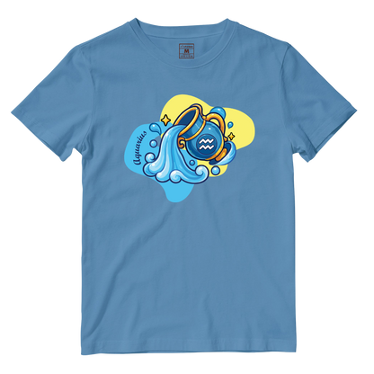 Cotton Shirt: Aquarius Cartoon