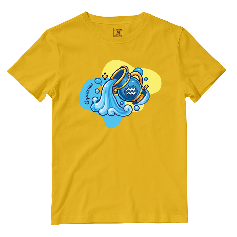 Cotton Shirt: Aquarius Cartoon