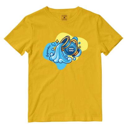 Cotton Shirt: Aquarius Cartoon
