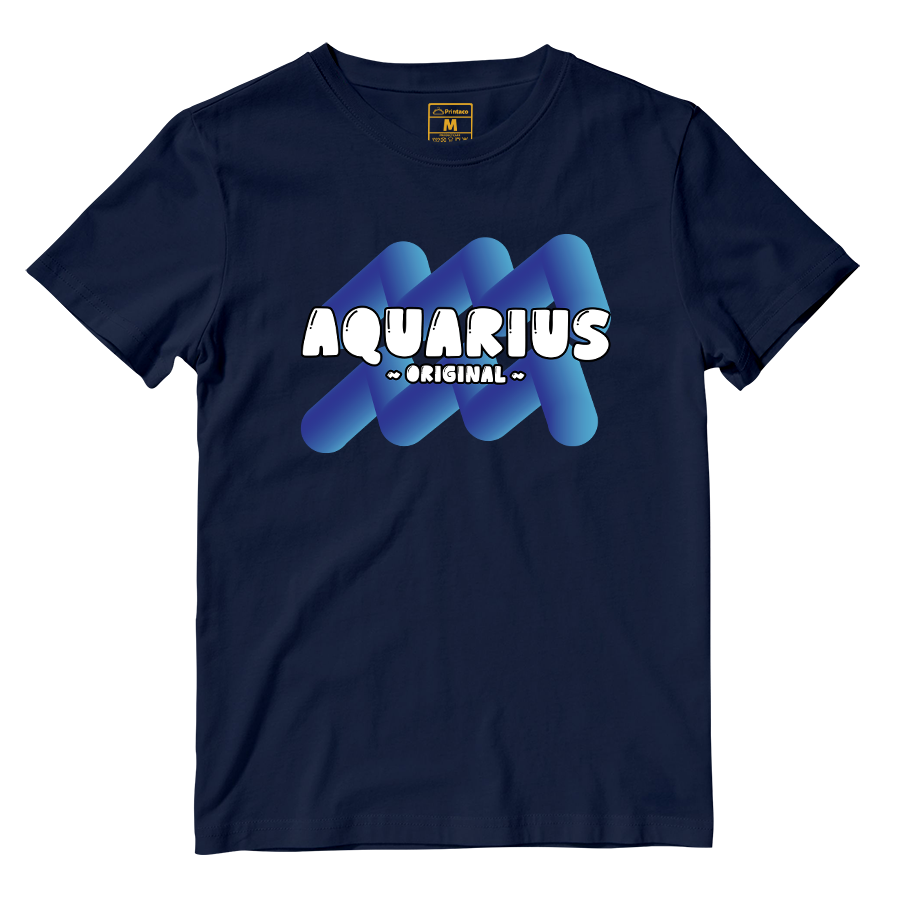Cotton Shirt: Aquarius Bubble