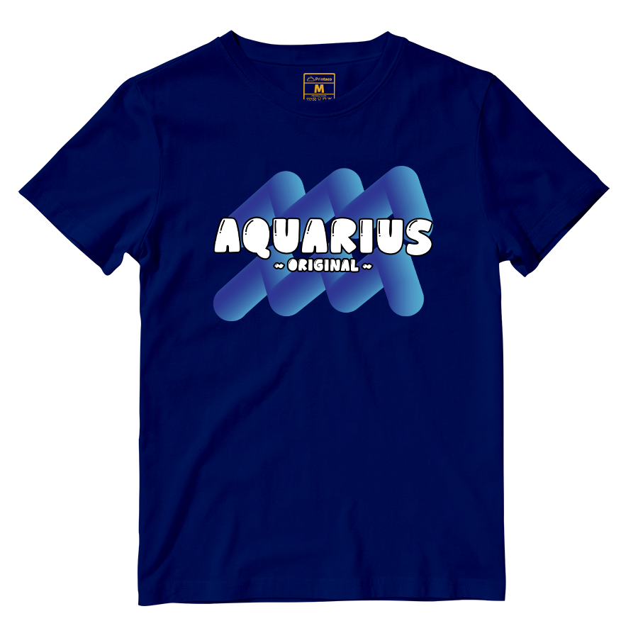 Cotton Shirt: Aquarius Bubble