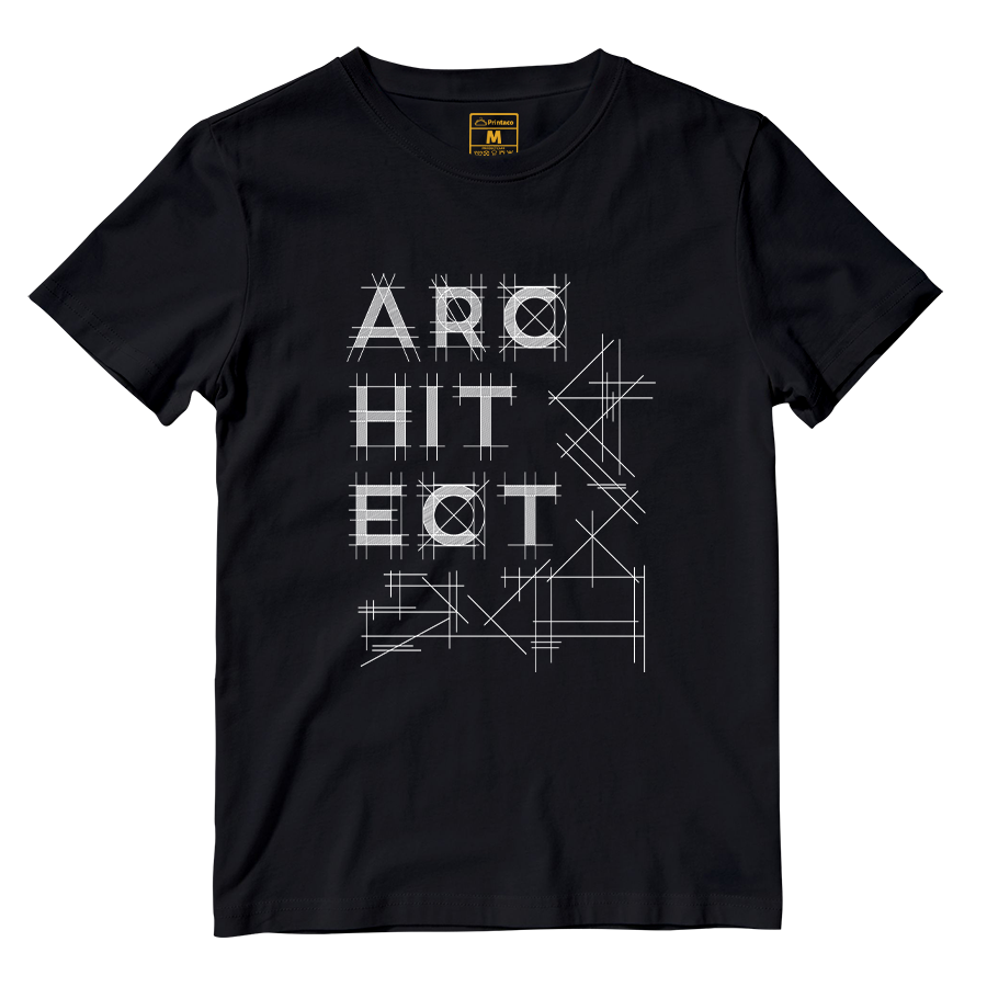 Cotton Shirt: Architect Lines