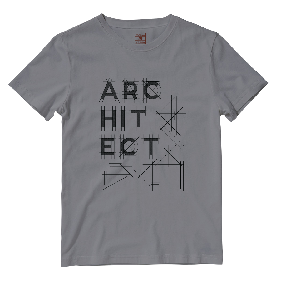 Cotton Shirt: Architect Lines