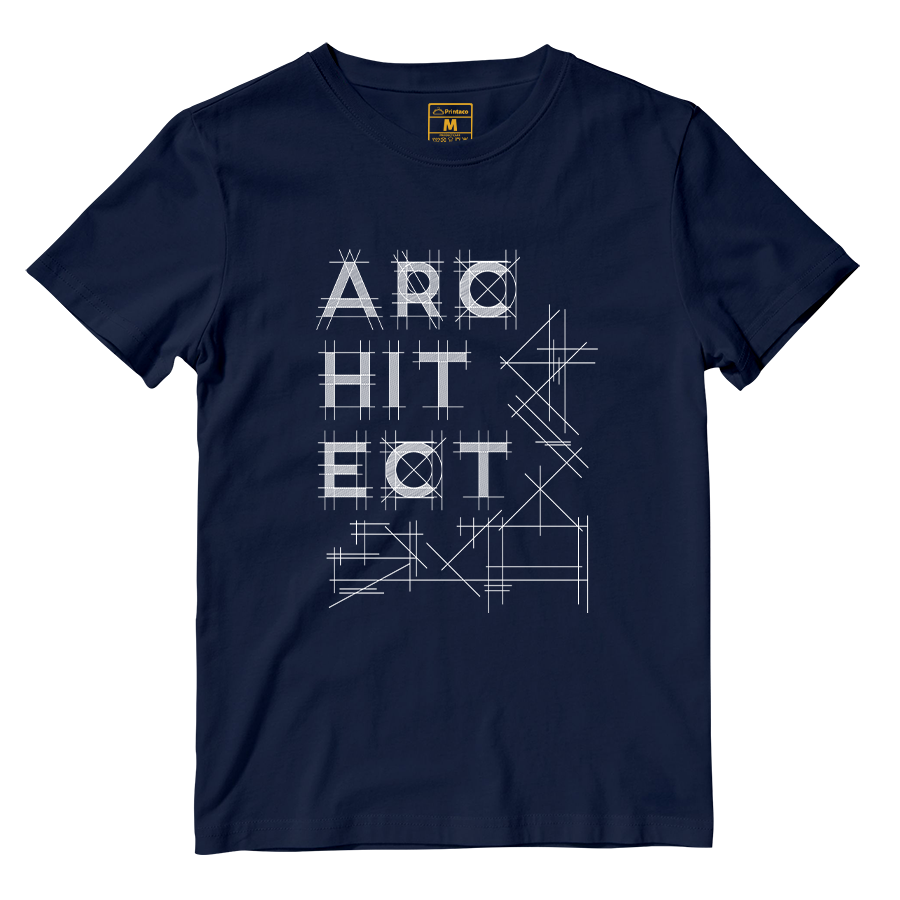 Cotton Shirt: Architect Lines