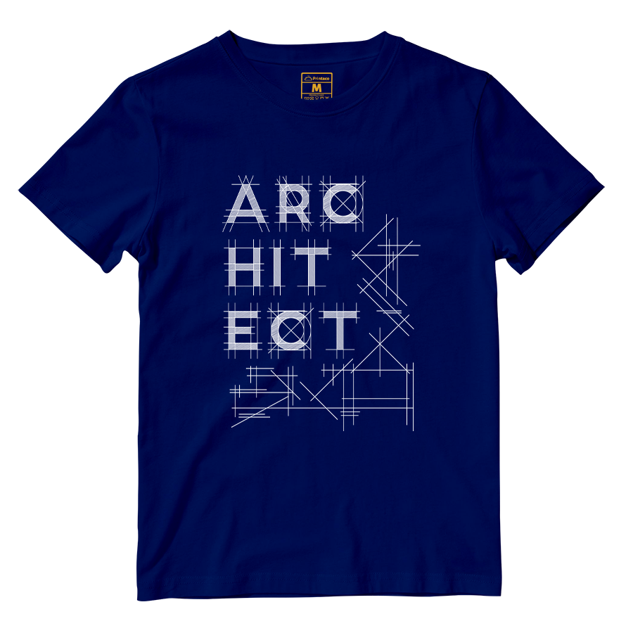 Cotton Shirt: Architect Lines