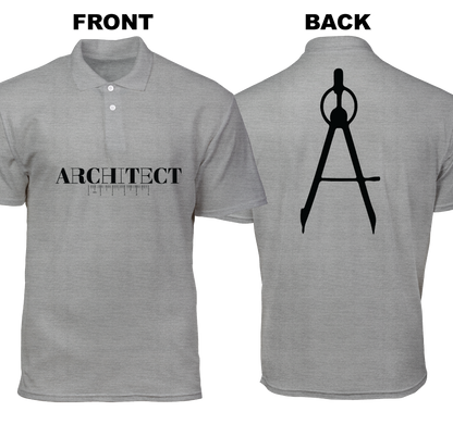 Cotton Polo Shirt: Architect Precision (Front and Back)