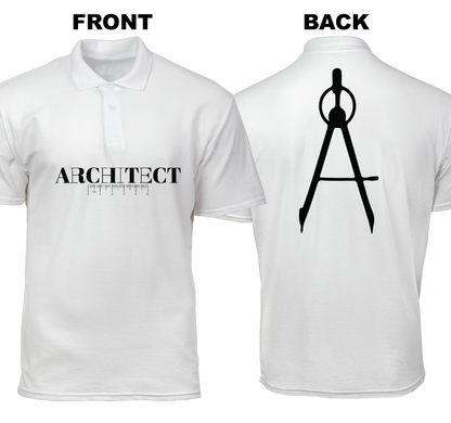 Cotton Polo Shirt: Architect Precision (Front and Back)