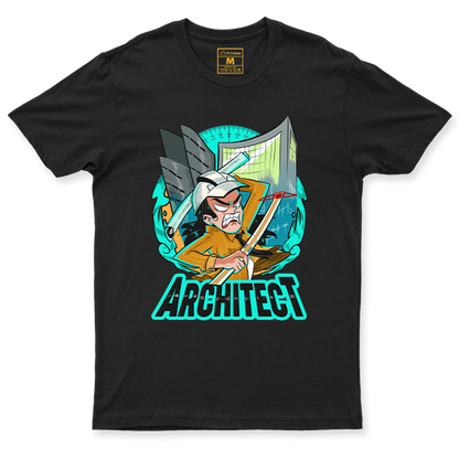 C. Spandex Shirt: Architect Stressed Female