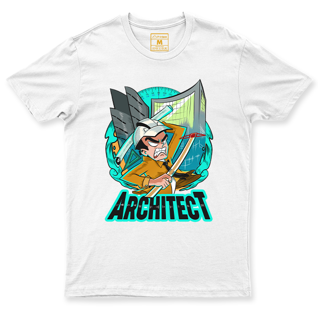 C. Spandex Shirt: Architect Stressed Male